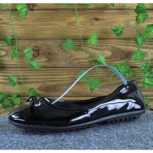 Cole Haan Women‎ Bow 1928 Driving Moccasins Black Patent Leather 6 Medium Used